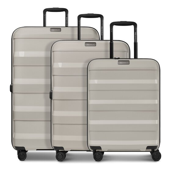Redolz Pro PP 4 roues Set de valises 3 pièces '"avec soufflet d''extension"'