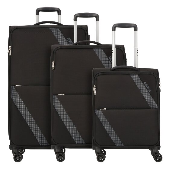 American Tourister Star Max 4 roulettes Set de valises 3 pièces avec soufflet d'extension