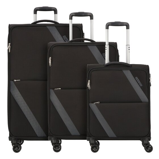 American Tourister Star Max 4 roulettes Set de valises 3 pièces avec soufflet d'extension
