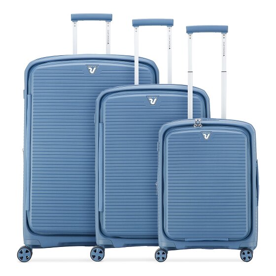 Roncato Arcade DLX 4 roulettes Set de valises 3 pièces avec soufflet d'extension