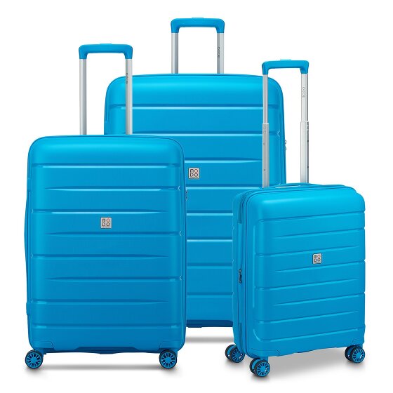 MODO by Roncato Starlight 3.0 4 roulettes Set de valises 3 pièces avec soufflet d'extension