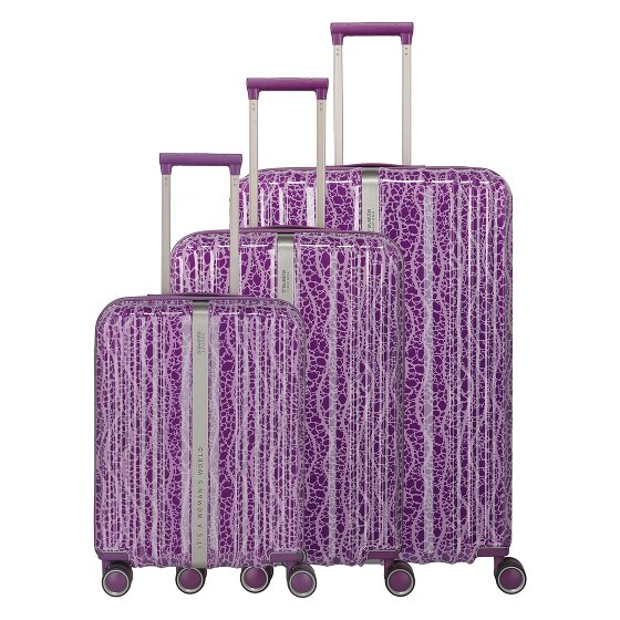 Travelite Lascana 4 roulettes Set de valises 3 pièces