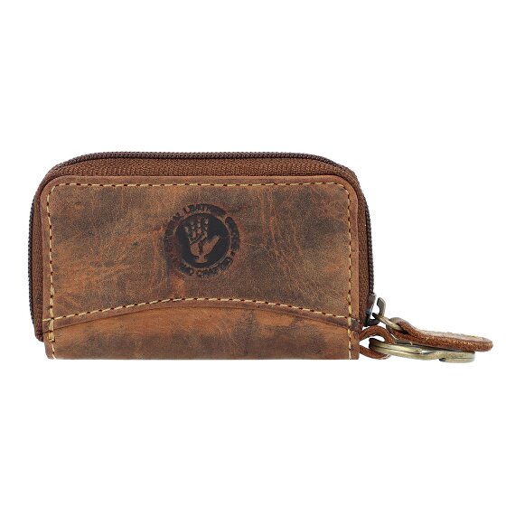 Greenburry Étui à clés vintage en cuir 8,5 cm