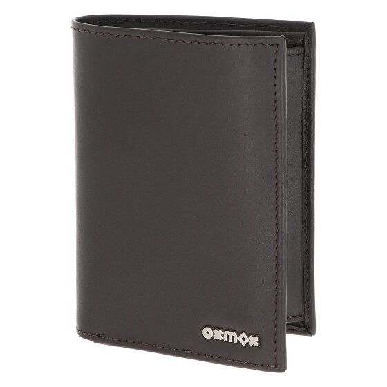 oxmox Leather Porte-monnaie Protection RFID Cuir véritable 10 cm