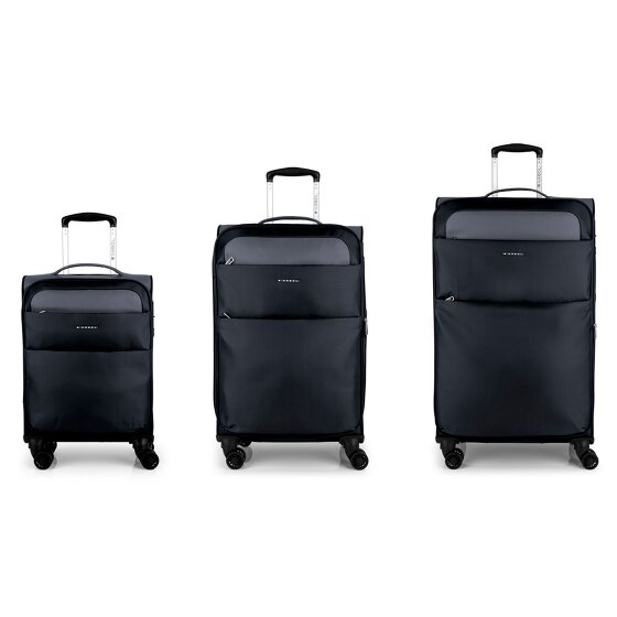 Gabol Cloud 4 roulettes Set de valises 3 pièces avec soufflet d'extension
