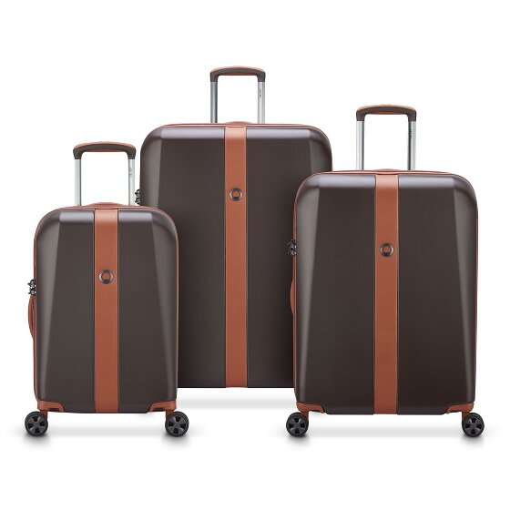Delsey Paris Promenade Hard 2.0 4 roulettes Set de valises 3 pièces avec soufflet d'extension