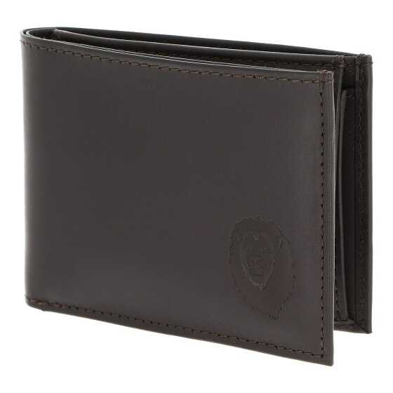 oxmox Leather Porte-monnaie Protection RFID Cuir véritable 11 cm