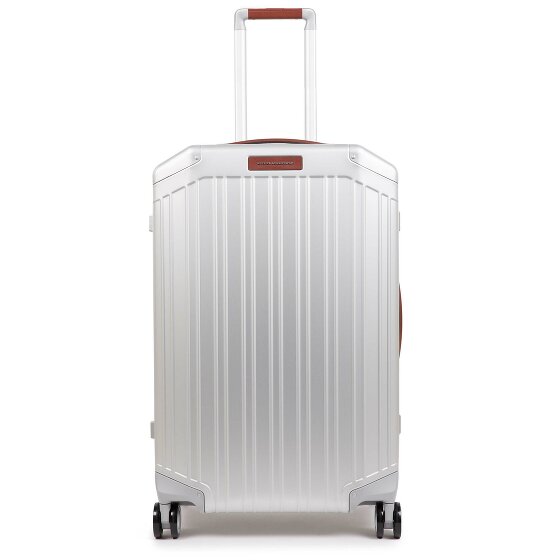 Piquadro Valise cabine à 4 roues en aluminium, 69 cm