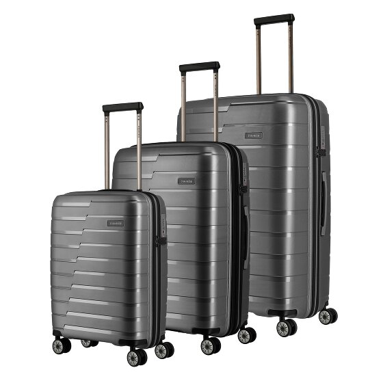 Travelite Air Base 4 roues Set de valises 3 pièces avec soufflet d'extension