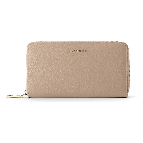 Lazarotti Bologna Leather XL Porte-monnaie zip-around en cuir 19 cm