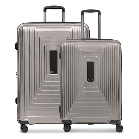 Redolz Essentials 14 4 roulettes Set de valises 2 pièces avec soufflet d'extension