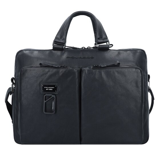 Piquadro Harper Attaché-case Cuir véritable 40 cm Compartiment ordinateur