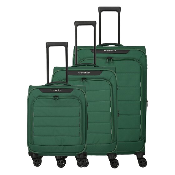 Travelite Skaii 4 roues Set de valises 3 pièces avec soufflet d'extension