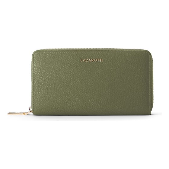 Lazarotti Bologna Leather XL Porte-monnaie zip-around en cuir 19 cm