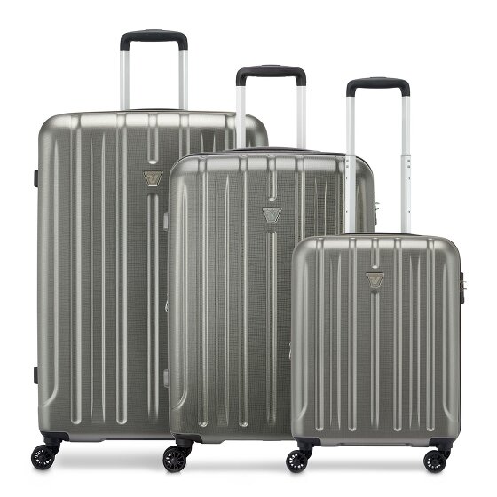 Roncato Kinetic 2.0 4 roulettes Set de valises 3 pièces avec soufflet d'extension