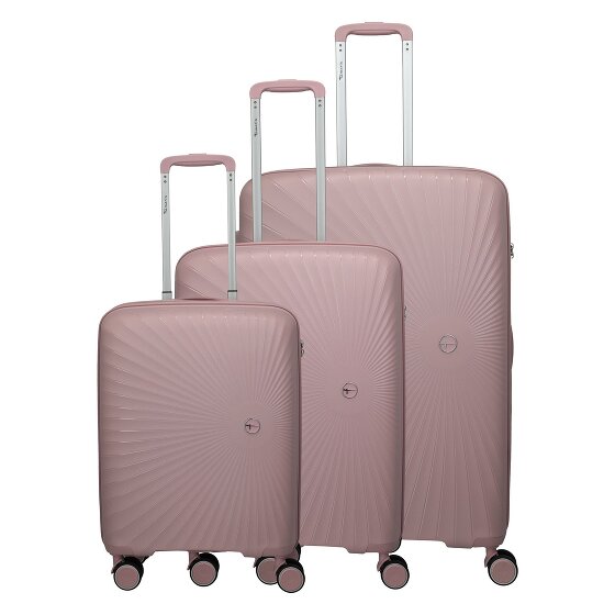 Travelite Tamaris x Travelite Voyaage 4 roulettes Set de valises 3 pièces avec soufflet d'extension