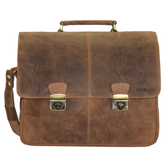 Greenburry Porte-documents Vintage en cuir 42 cm pour ordinateur portable