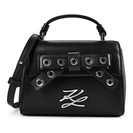 Karl Lagerfeld Autograph Mini sac à main Cuir véritable 15 cm