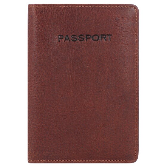 Burkely Antique Avery Porte-passeport RFID en cuir 10 cm