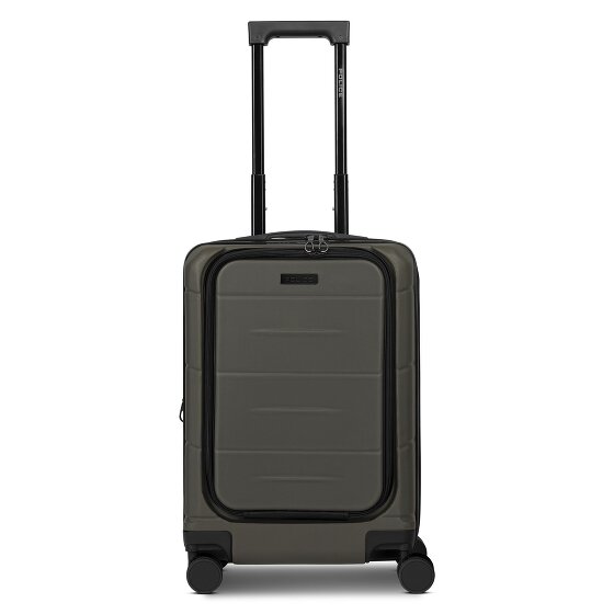 Police London 4 roulettes Trolley de cabine 55 cm Compartiment pour ordinateur portable avec soufflet d'extension
