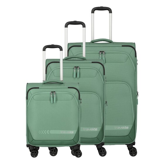 Travelite Kick Off 4 roues Set de valises 3 pièces avec soufflet d'extension