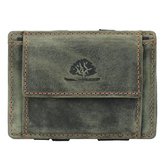 Greenburry Vintage Magic Porte-monnaie en cuir RFID 10 cm