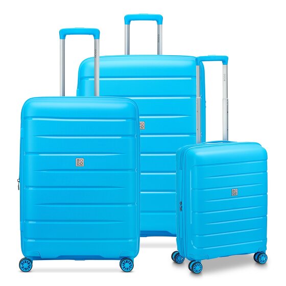 MODO by Roncato Starlight 3.0 4 roulettes Set de valises 3 pièces avec soufflet d'extension
