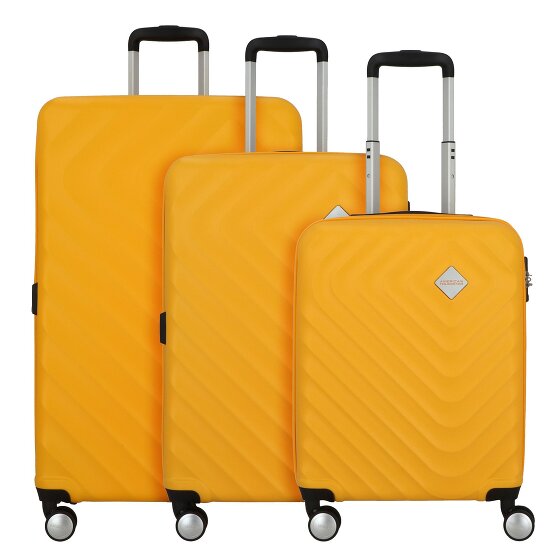 American Tourister Summer Square 4 roulettes Set de valises 3 pièces avec soufflet d'extension