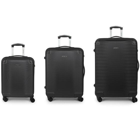 Gabol Balance XP 4 roulettes Set de valises 3 pièces avec soufflet d'extension