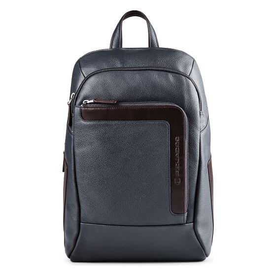 Piquadro Daypack Cuir véritable 39 cm Compartiment ordinateur