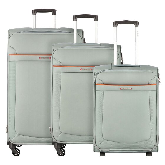 Samsonite Anafi Set de valises à 4 roulettes 3 pièces avec soufflet extensible super léger