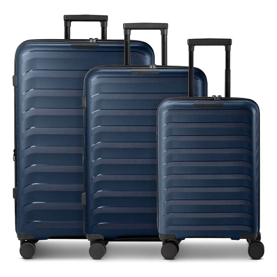 d&n Toronto 4 roues Set de valises 3 pièces avec soufflet d'extension