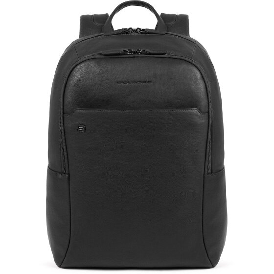 Piquadro Black Square Sacs à dos en cuir 44 cm Compartiment pour ordinateur portable