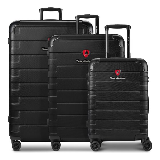 Tonino Lamborghini Tonino Lamborghini Milano Valise cabine 3-SET avec soufflet extensible et Valise XL