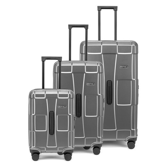 Epic Crate Trunks 4 roues Set de valises 3 pièces
