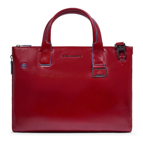 Piquadro Blue Square Sac de shopper Cuir 38 cm Compartiment pour ordinateur portable avec soufflet d'extension