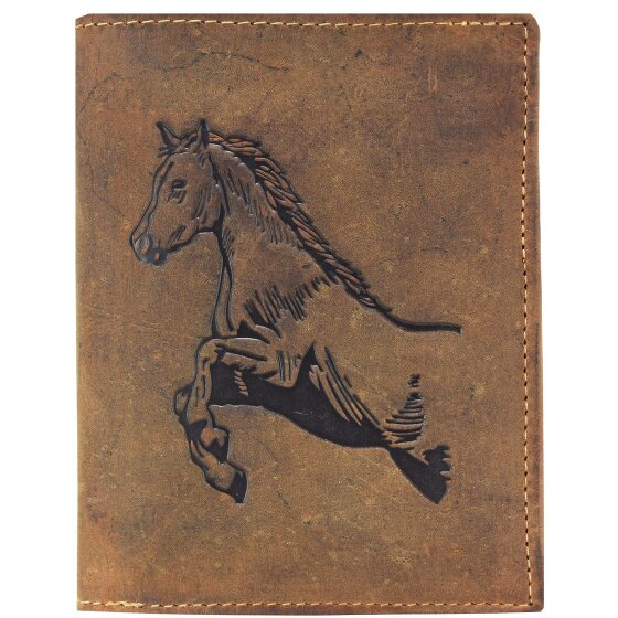 Greenburry Porte-monnaie Vintage Cheval Cuir 9,5 cm