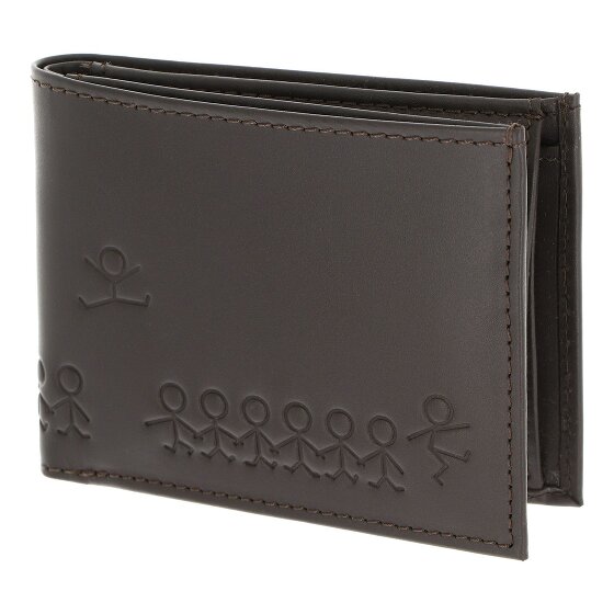 oxmox Leather Porte-monnaie Protection RFID Cuir véritable 11 cm