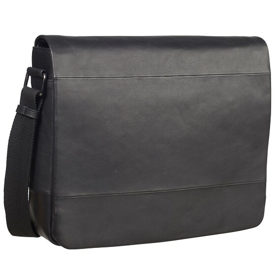 Leonhard Heyden Hamburg Messenger en cuir, 38 cm, compartiment pour ordinateur portable