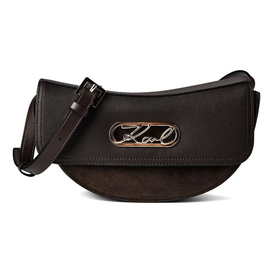 Karl Lagerfeld Signature Sac à bandoulière Cuir véritable 24.5 cm