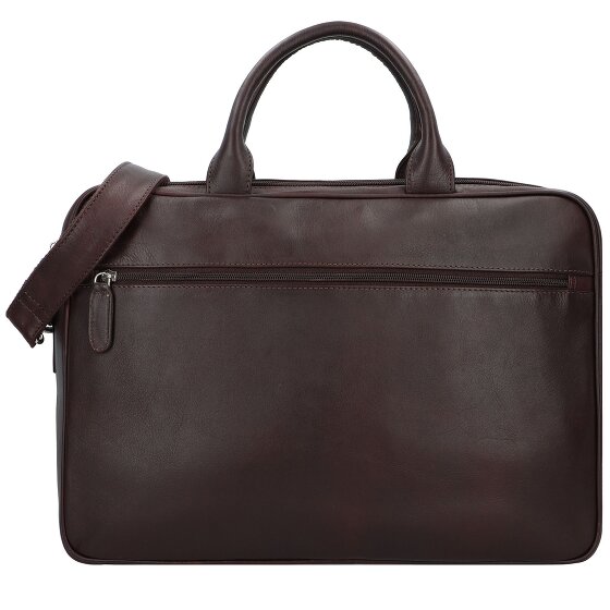 Dermata Attaché-case Cuir véritable 40 cm Compartiment ordinateur
