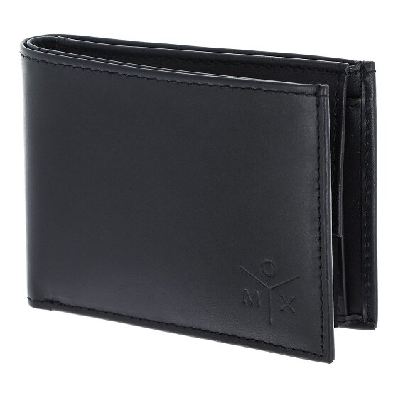 oxmox Leather Porte-monnaie Protection RFID Cuir véritable 11 cm