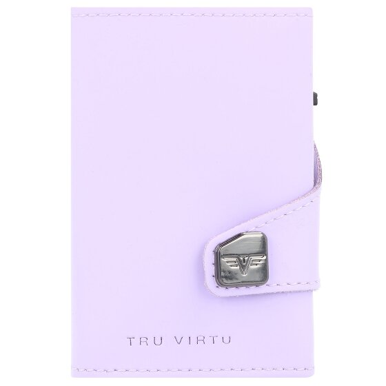 Tru Virtu Click & Slide Porte-cartes de crédit Porte-monnaie RFID en cuir 6,5 cm