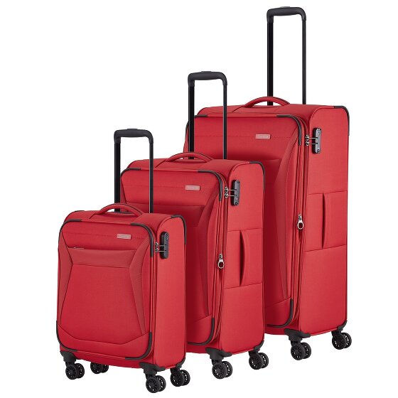 Travelite Chios 4 roulettes Set de valises 3 pièces avec soufflet d'extension