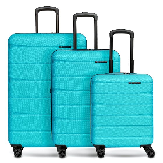 Franky Munich 4.0 Set de valises à 4 roulettes 3 pièces avec soufflet extensible