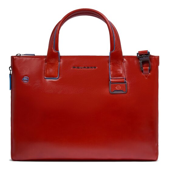 Piquadro Blue Square Sac de shopper Cuir 38 cm Compartiment pour ordinateur portable avec soufflet d'extension