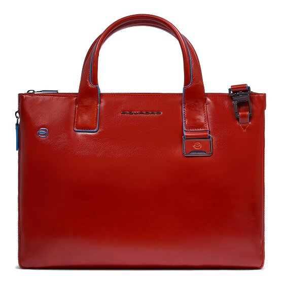 Piquadro Blue Square Sac de shopper Cuir 38 cm Compartiment pour ordinateur portable avec soufflet d'extension