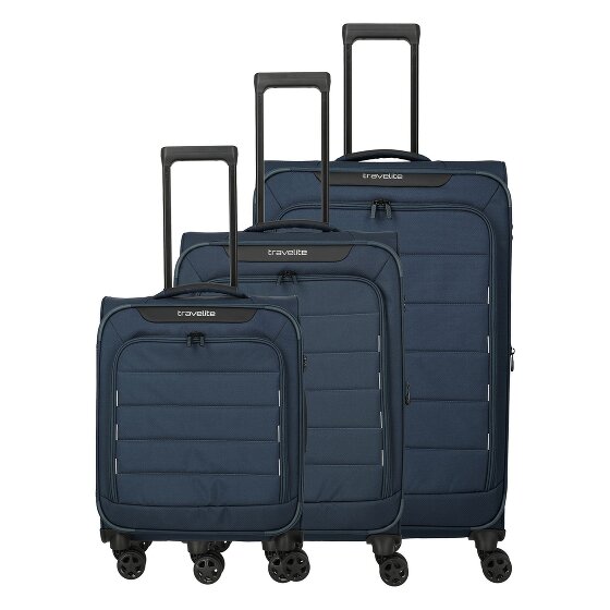 Travelite Skaii 4 roues Set de valises 3 pièces avec soufflet d'extension