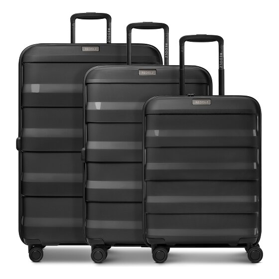 Redolz Pro PP 4 roues Set de valises 3 pièces '"avec soufflet d''extension"'