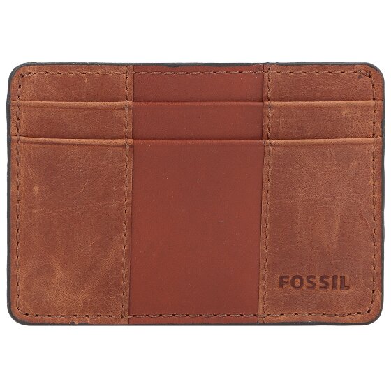 Fossil Etui en cuir pour cartes de crédit Everett 10 cm